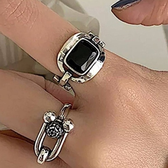 Sterling Silver Horseshoe Necklace Bracelet Ring Set Matching Bundle HorseBit - Picture 7 of 10